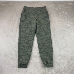 Athleta Jogger Pants Women 10‎ Olive Camouflage Lux Brooklyn Camo Lined Active